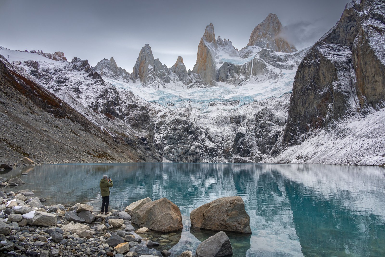Mountain lake at sunrise, one of the destinations we plan trips to